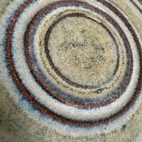 Vintage Pottery Trivet Ceramic And Wood Astray Rare Find Unique Tile - Picture 3 of 9